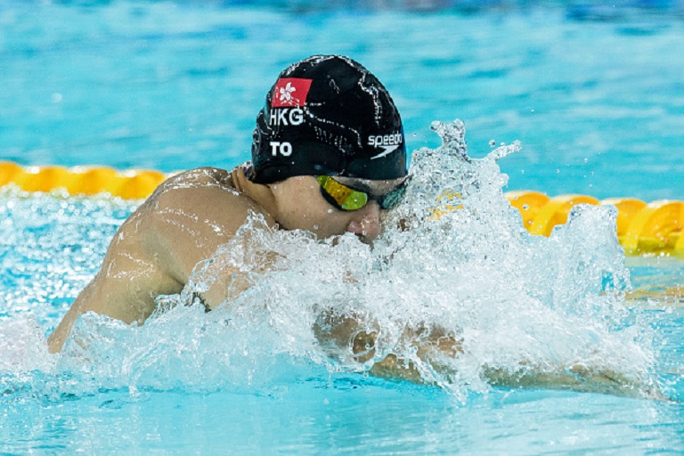  Kenneth To of Hong Kong during the FINA Swimming World Cup Men's 200m Individual Medley Heat 1 on October 01, 2017 in Hong Kong, Hong Kong. PHOTO/SPN