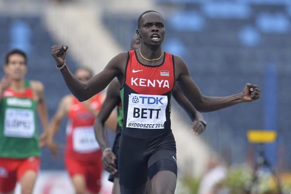  Kipyegon Bett of Kenya wins the 800m at the IAAF World U20 Championships Bydgoszcz 2016.PHOTO/ GETTY IMAGES