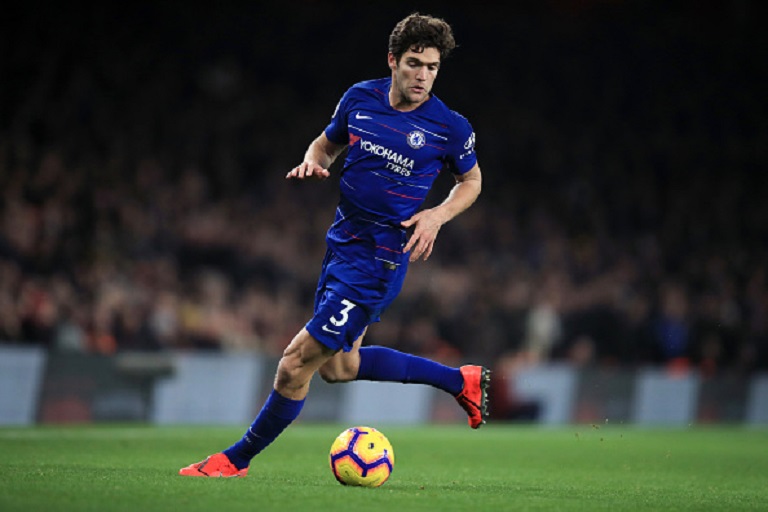  Marcos Alonso of Chelsea during the Premier League match between Arsenal FC and Chelsea FC at Emirates Stadium on January 19, 2019 in London, United Kingdom.PHOTO/GETTY IMAGES