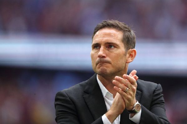 A dejected Derby County manager \ head coach Frank Lampard after the Sky Bet Championship Play-off Final match between Aston Villa and Derby County at Wembley Stadium on May 27, 2019 in London, United Kingdom. GETTY IMAGES