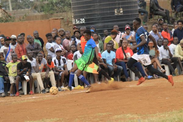 Action at the ongoing 41st edition of Kothbiro football tournament at Ziwani Grounds in Nairobi. PHOTO/ SPN