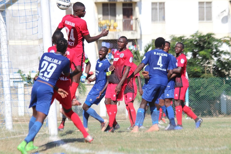 Action between Bandari FC versus Ulinzi Stars FC at Mbaraki Stadium, Mombasa on May 2, 2019. PHOTO/Bandari FC