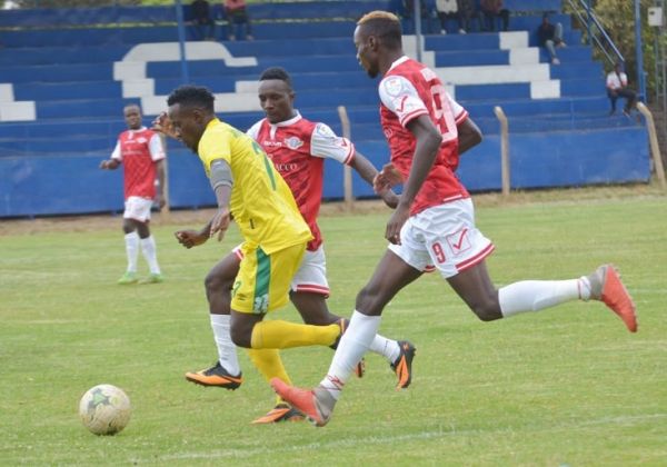 Action between Kariobangi Sharks versus Western Stima at Machakos Stadium in Machakos on August 30, 2019. PHOTO/ KARIOBANGI SHARKS FC