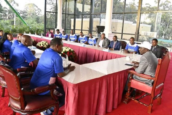 AFC Leopards meet President William Ruto. PHOTO| AFC Leopards