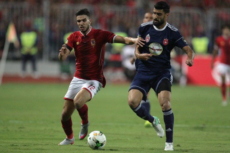 Al Ahly (left) versus Etoile de Sahel in last year's CAF Champion League. PHOTO/File