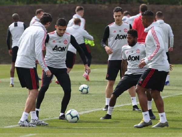 Andreas Pereira of Manchester United in action during a first team training session at Aon Training Complex on May 01, 2019 in Manchester, England. PHOTO/ GETTY IMAGES