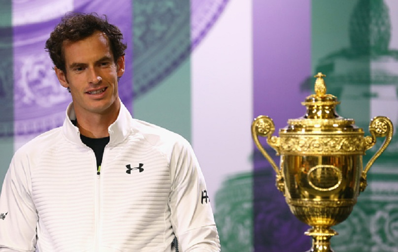 Andy Murray of Great Britain attends the winner's press conference at Wimbledon on July 11, 2016 in London, England. PHOTO/GettyImages