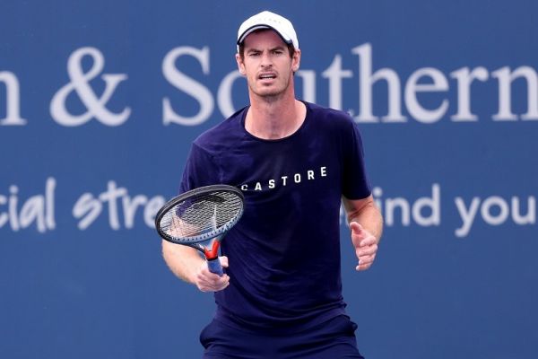 Andy Murray of Great Britain trains on center court during the Western & Southern Open at Lindner Family Tennis Center on August 12, 2019 in Mason, Ohio. PHOTO | AFP