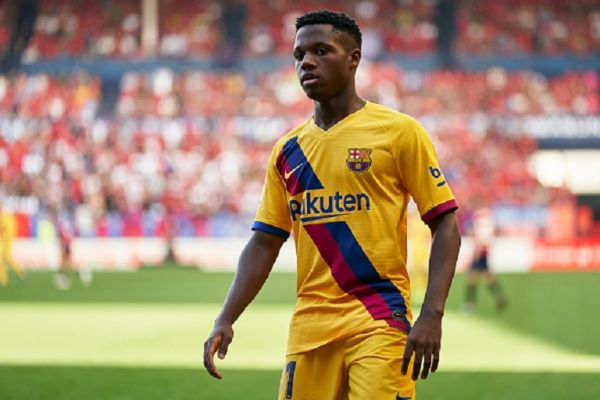 Anssumane Fati of FC Barcelona looks on during the Liga match between CA Osasuna and FC Barcelona at Estadio El Sadar on August 31, 2019 in Pamplona, Spain. PHOTO/ GETTY IMAGES