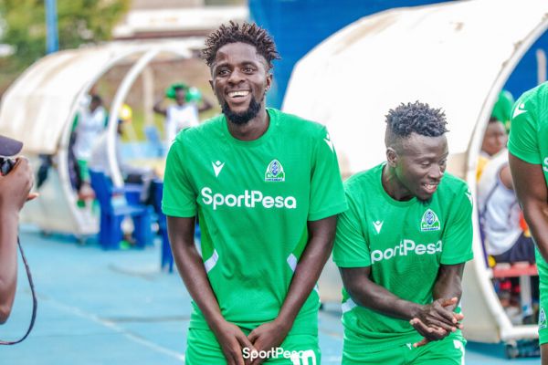 Austin Odhiambo celebrates after scoring. PHOTO| SportPesa