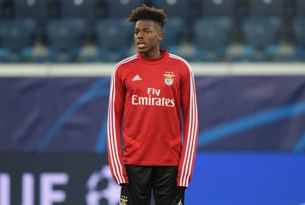 Benfica's Gedson Fernandes warms up during a training session, in Saint Petersburg, Russia. S.L. Benfica will play the Champions League Group G match against Zenit on Wednesday. PHOTO | AFP