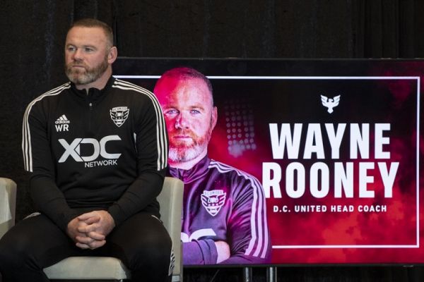 British soccer star Wayne Rooney is announced as the new Head Coach of Major League Soccer's DC United during a press conference at Audi Field in Washington, DC, on July 12, 2022. Former England and Manchester United star Wayne Rooney was named on Tuesday as the new head coach of DC United and tasked with reviving the moribund Major League Soccer team. PHOTO | AFP
