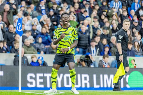 Bukayo Saka. PHOTO| AFP