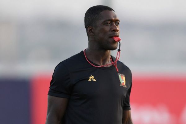 Cameroon's coach Clarence Seedorf attends a training session at the Ismailia Stadium, on June 28, 2019, on the eve of the 2019 Africa Cup of Nations (CAN) group F football match between Cameroon and Ghana. PHOTO | AFP