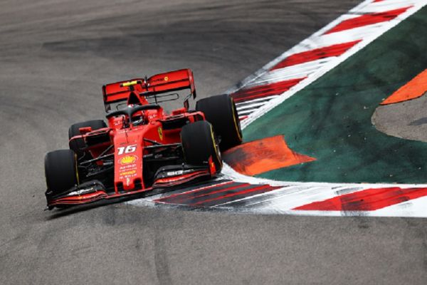 Charles Leclerc of Monaco driving the (16) Scuderia Ferrari SF90 on track during practice for the F1 Grand Prix of Russia at Sochi Autodrom on September 27, 2019 in Sochi, Russia. PHOTO/ GETTY IMAGES