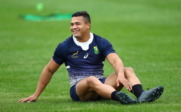 Cheslin Kolbe of South Africa pictured smiling during South Africa Rugby training at Asahi Football Park on October 16, 2019 in Fuchu, Tokyo, Japan. PHOTO/ GETTY IMAGES