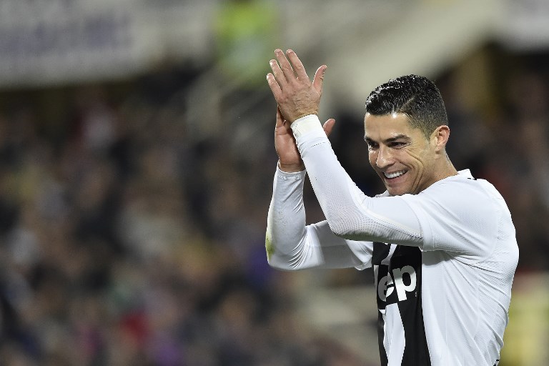 Cristiano Ronaldo of Juventus during the Serie A match between Fiorentina and Juventus at Stadio Artemio Franchi, Florence, Italy on 1 December 2018. PHOTO/AFP