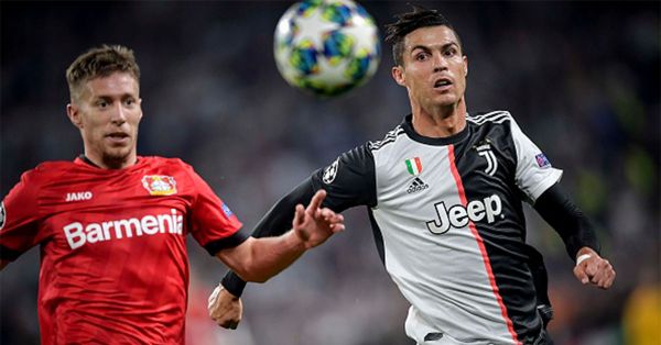 Cristiano Ronaldo of Juventus in action during the UEFA Champions League group D match between Juventus and Bayer Leverkusen at Juventus Arena on October 1, 2019 in Turin, Italy. PHOTO/ GETTY IMAGES