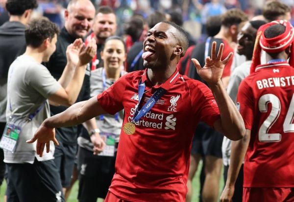 Daniel Sturridge of Liverpool celebrates during the UEFA Champions League Final Tottenham Hotspur Fc v Liverpool Fc at the Wanda Metropolitano Stadium in Madrid, Spain on June 1, 2019. PHOTO/AFP