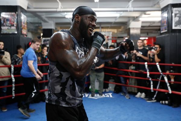 Deontay Wilder during a media work out at Gleason's Gym on May 14, 2019 in New York City. PHOTO/ GETTY IMAGES
