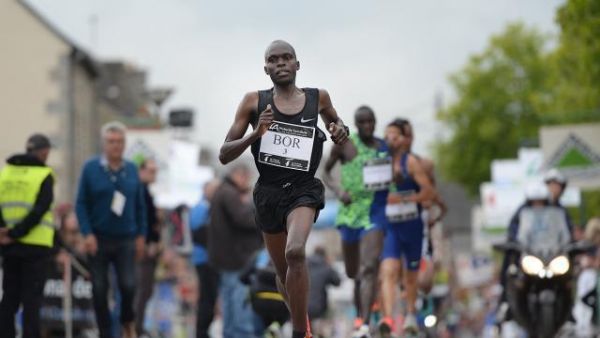 Emmanuel Bor on his way to victory in the men's race of the Corrida de Langueux, an IAAF Bronze Label race on Saturday, June 15, 2019. PHOTO/Courtesy/Twitter