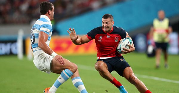 England wing Jonny May in action during the Rugby World Cup 2019 Group C game between England and Argentina at Tokyo Stadium on October 05, 2019 in Chofu, Tokyo, Japan. PHOTO/ GETTY IMAGES