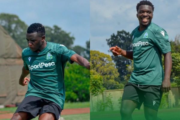 Enock Wanyama and Musa Masika. PHOTO| Gor Mahia