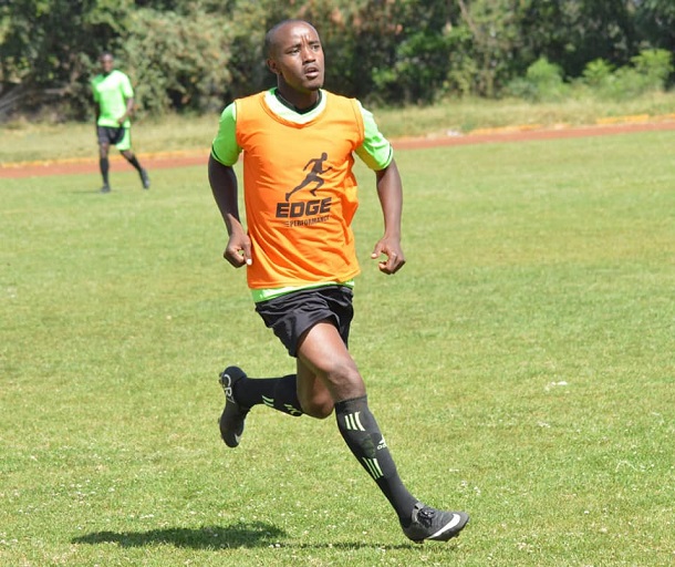 Erick Kapaito during Kariobangi Sharks training in Nairobi on January 9, 2019.PHOTO/KARIOBANGI SHARKS FC