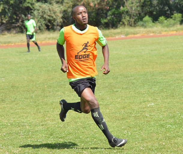 Erick Kapaito during Kariobangi Sharks training in Nairobi on  January 9, 2019.PHOTO/KARIOBANGI SHARKS FC