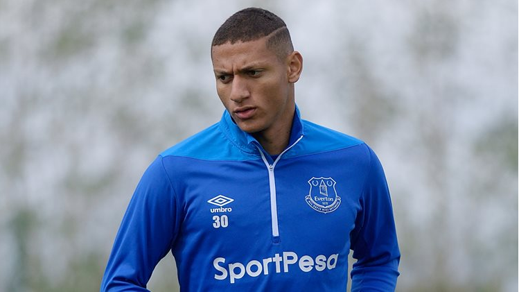 Everton forward Richarlison in a previous training session. PHOTO/EvertonFC