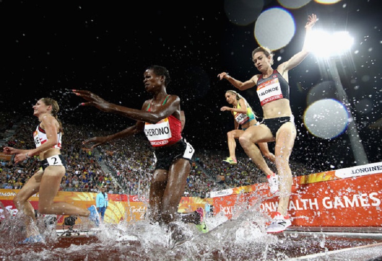 Fancy Cherono in action at the Gold Coast 2018 Commonwealth Games in Australia. PHOTO/File