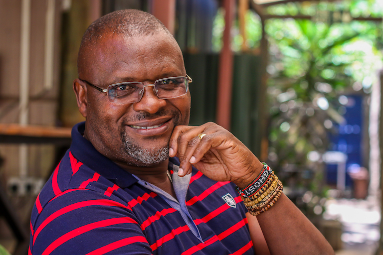 Former Harambee Stars and Tusker FC head coach, Jacob 'Ghost' Mulee during his interview with SportPesa News in Nairobi next week. PHOTO/SPN