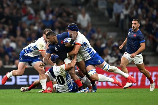 France in action against Namibia. PHOTO| World Rugby