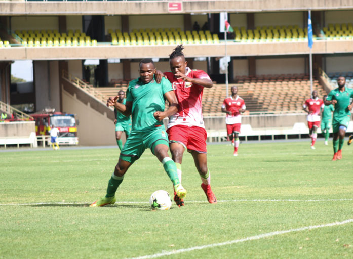 Francis Kahata in action during Harambee Stars International friendly match against Malawi on Tuesday September 11, 2018, at the MISC Kasarani. PHOTO/Courtesy/FKF