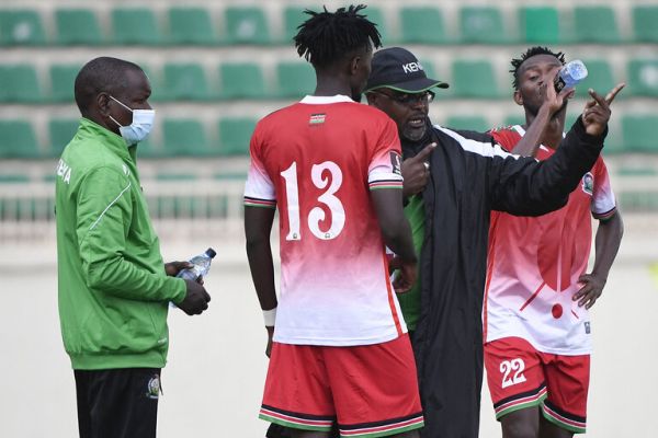 Ghost Mulee passes instructions during his time as Harambee Stars coach. PHOTO| AFP