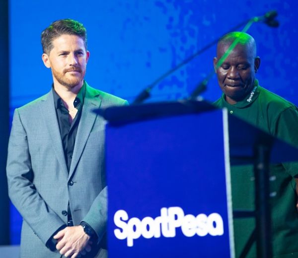 Gor Mahia coach Jonathan McKinstry at the unveil of the SportPesa partnership. PHOTO | SPN