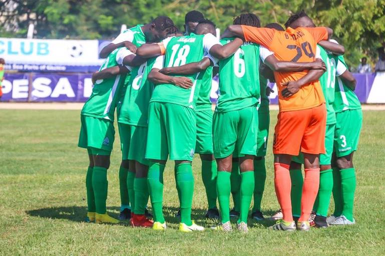 Gor Mahia FC players hurdle ahead of their SPL clash against Bandari FC on December 8, 2018. PHOTO/SPN