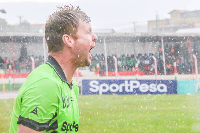 Gor Mahia head coach, Dylan Kerr. PHOTO/File