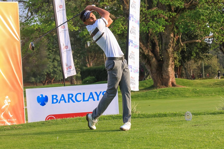 Greg Snow in action during round one of the Karen leg of the Safari Tour on February 24, 2019.PHOTO/SPN