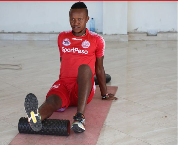 Harambee Stars midfielder Francis Kahata in his first training session with Simba SC in Dar es Salaam on May 31, 2020. PHOTO/Simba SC/Twitter