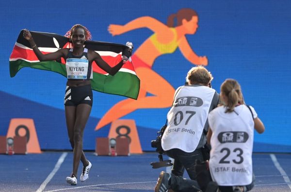 Hyvin Kiyeng battled to finish third in the final of the women's 3000m steeplechase at the ongoing Tokyo 2020 Olympics on Wednesday.