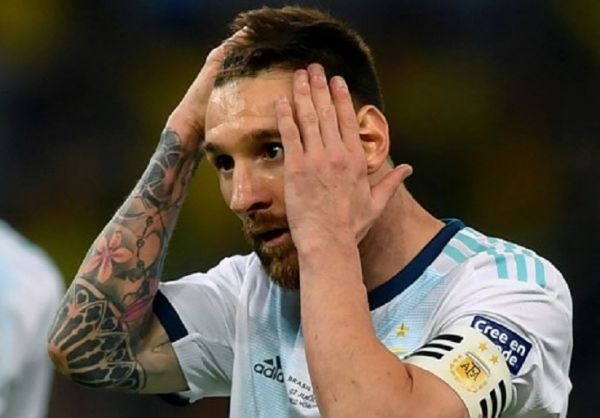 In this file photo taken on July 02, 2019 Argentina's Lionel Messi gestures during the Copa America football tournament semi-final match against Brazil at the Mineirao Stadium in Belo Horizonte, Brazil.PHOTO/ AFP