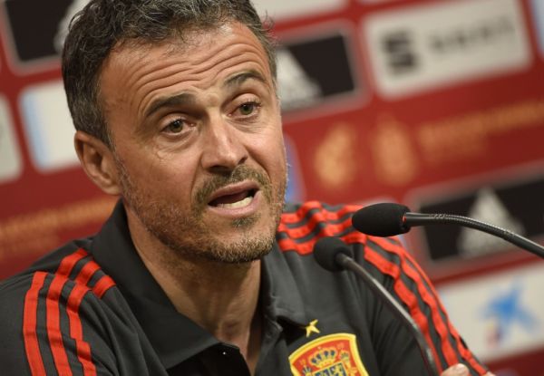In this file photo taken on March 22, 2019 Spain's coach Luis Enrique holds a press conference at the Mestalla stadium in Valencia on eve of the Euro 2020 qualifying match Spain vs Norway. Luis Enrique returns as Spain coach, Spanish Football Federation confirms on November 19, 2019. PHOTO | AFP