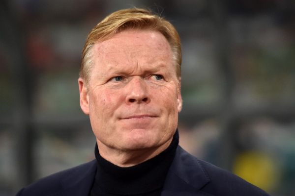 In this file photo taken on October 13, 2019 Netherlands' coach Ronald Koeman looks on prior to the Euro 2020 football qualification match between Belarus and the Netherlands in Minsk. Former Barcelona's Dutch player Ronald Koeman was appointed on August 18, 2020 as new coach of FC Barcelona, assuming the heavy task of rebuilding the team, devastated by its 8-2 rout against Bayern Munich in Champions League's quarter-finals. PHOTO | AFP