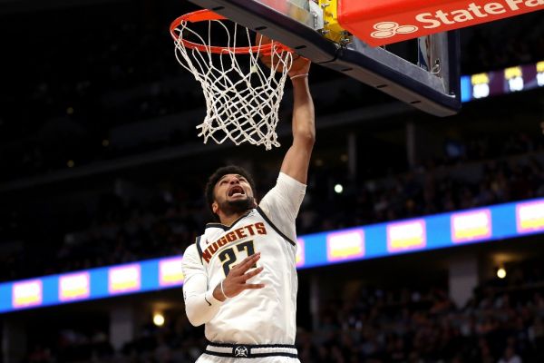 Jamal Murray #27 of the Denver Nuggets dunks against the Cleveland Cavaliers in the second quarter at the Pepsi Center on January 11, 2020 in Denver, Colorado. PHOTO | AFP