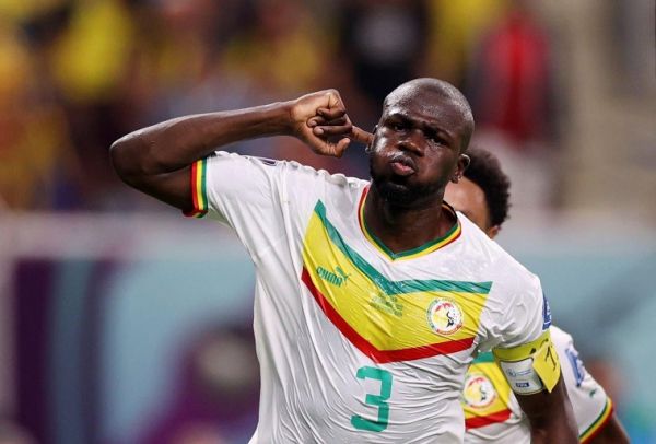Kalidou Koulibaly celebrates after scoring the winning goal to send Senegal into World Cup Last 16. PHOTO | Twitter