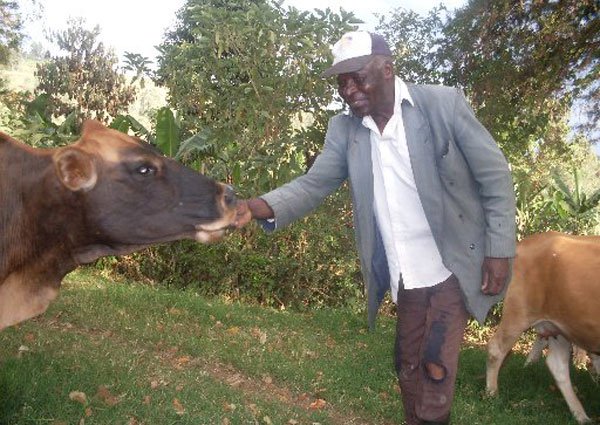 Kenya pioneering Olympian Nyatika Maiyoro pictured in his home in this file photo. PHOTO/Courtesy/Nation