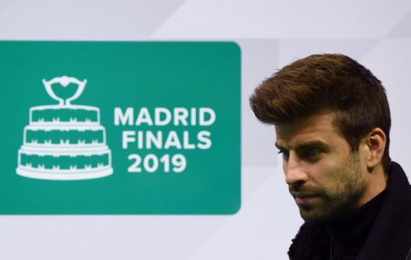 Kosmos Founder and President, Spanish football player Gerard Pique arrives for the Davis Cup Madrid Finals presentation in Madrid on November 12, 2019. PHOTO | AFP