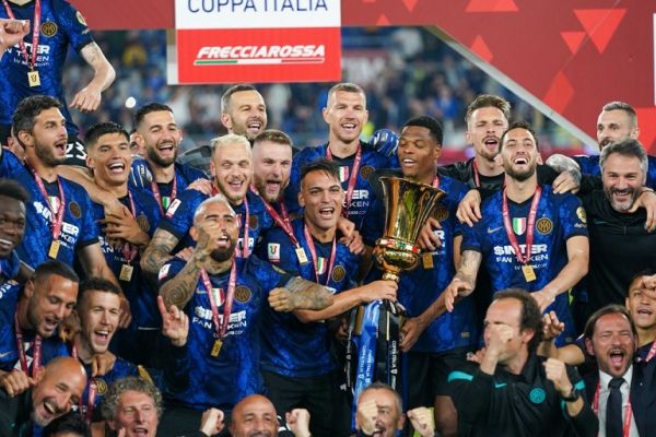 Lautaro Martinez of Fc Inter during the Italian cup, Final football match between Juventus FC and FC Internazionale on May 11, 2022 at Stadio Olimpico in Rome, Italy. PHOTO | AFP