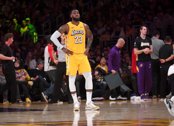 LeBron James #23 of the Los Angeles Lakers looks on from the court in the game against the Los Angeles Clippers at Staples Center on December 25, 2019 in Los Angeles, California. PHOTO | AFP